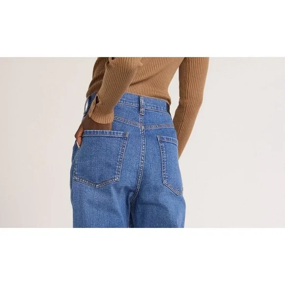 Scoop Womens Stovepipe Jeans Size 10 Medium Wash High Rise Straight Leg Stretch - Picture 5 of 7